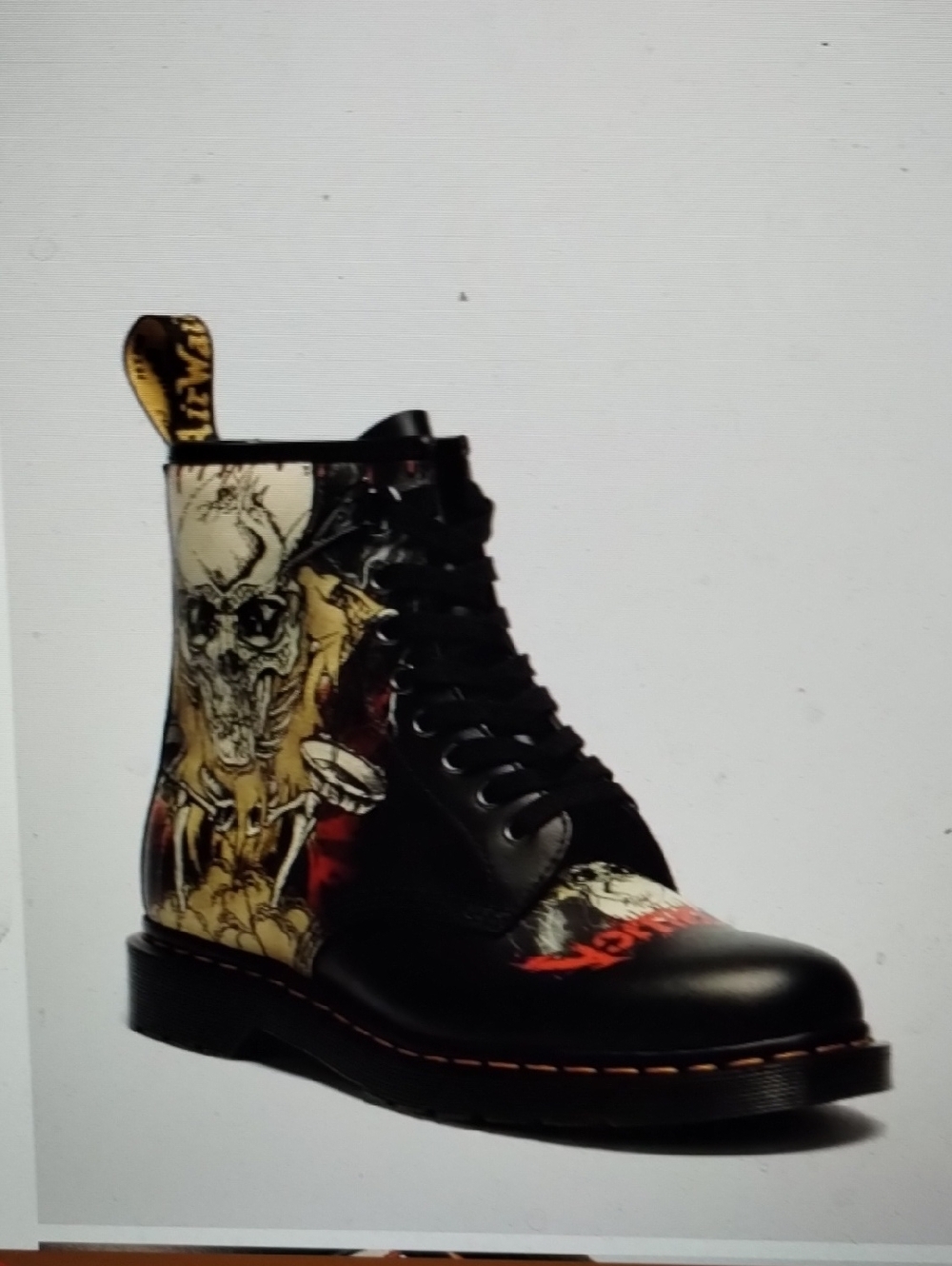 Dr. Martens X Metallica 1460 8 Eye Unisex Leather Boots NIB W7, M6